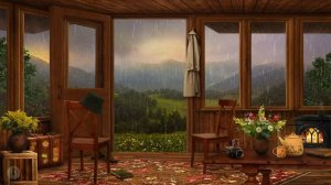 Медитационное Видео. Дождь.