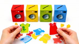 Сортируем одежду по цветам | Учим цвета | Развивающее видео для детей