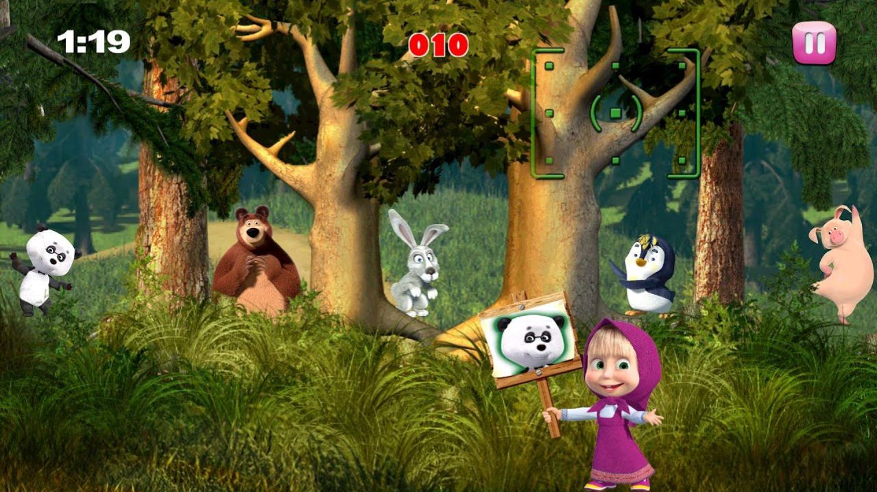 Делаем фото с Машей! 📸 Маша и Медведь — мини-игры для детей 🎮 развивающий мультфильм