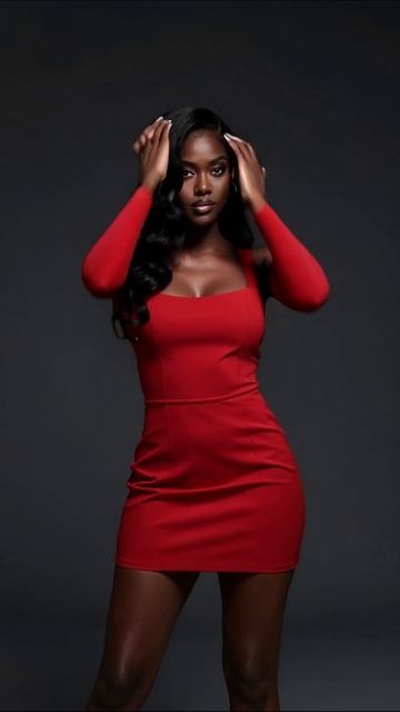 Красота в красном: стиль и уверенность #красота #мода #стиль