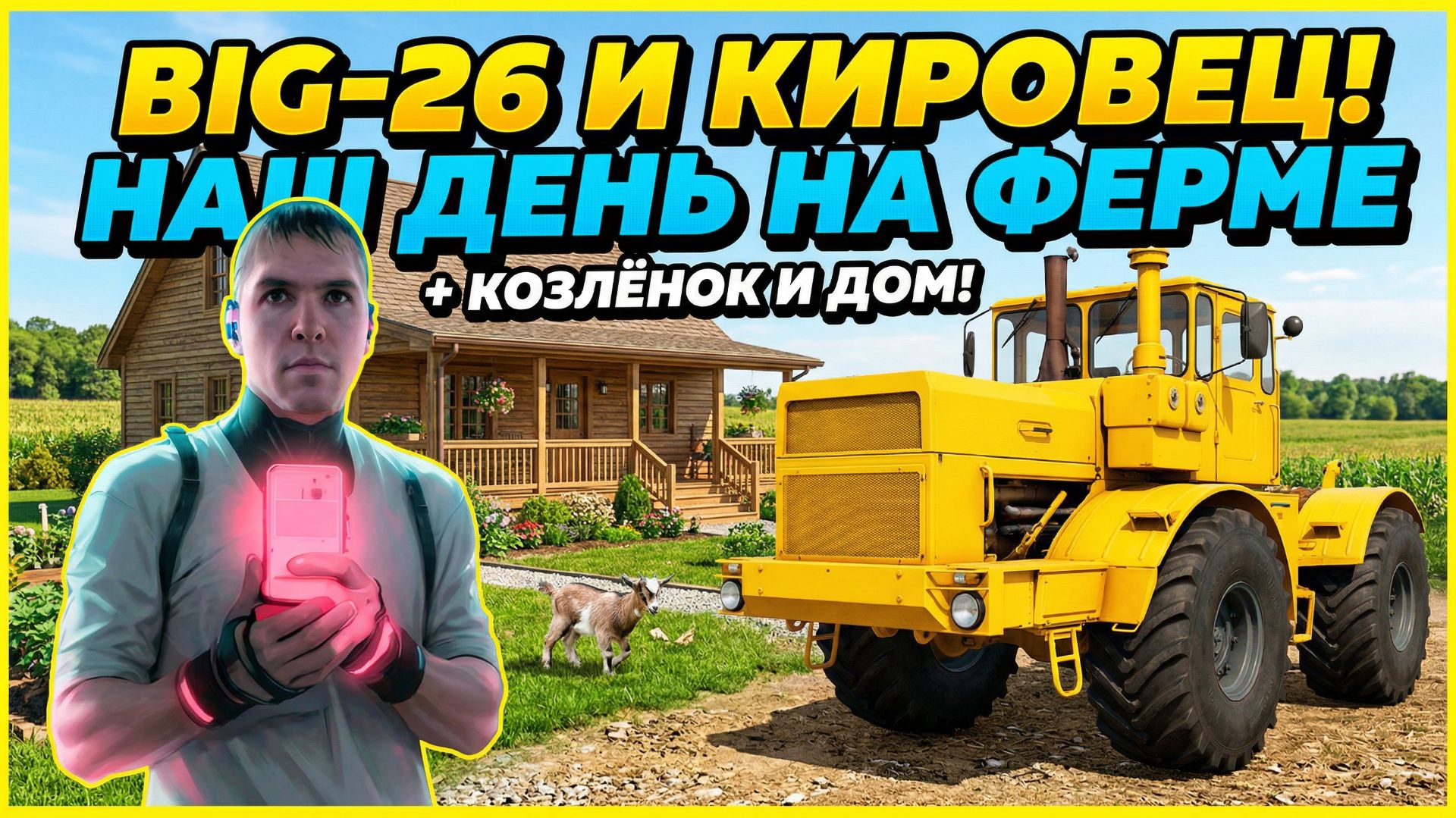 Дед Виктор начал уборочную полей в диком Лесу FS25