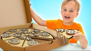 Картонный челлендж для детей с Крисом и Майком