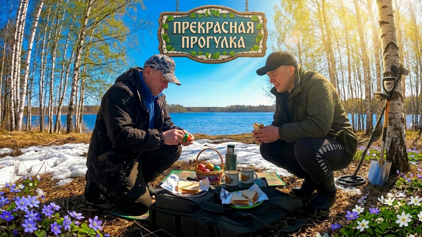 Не состоявшийся металлокоп. Поздравление с великой пасхой. Отдых на природе