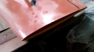 №73-Шлифовка крыла снизу 1000 шкуркой на гранях.