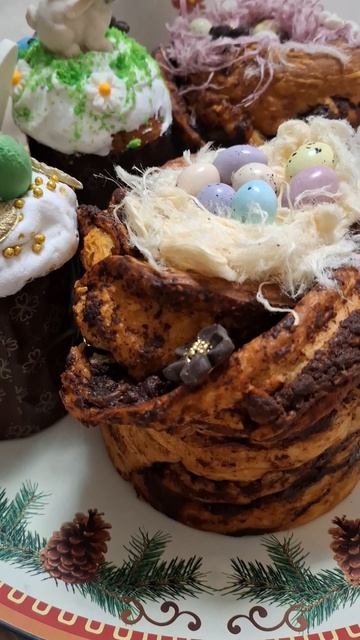 Как я украсила свою выпечку🙏😂