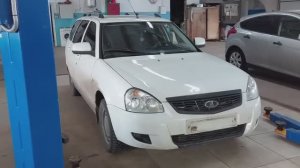 Восстанавливаю геометрию лонжеронов на приоре после перекупского ремонта .