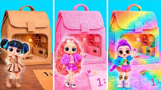 Картон, Пух и Радуга! Huntrix в школе! DIY с LaLiLu