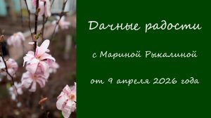 Дачные радости с Мариной Рыкалиной от 9 апреля 2026 года