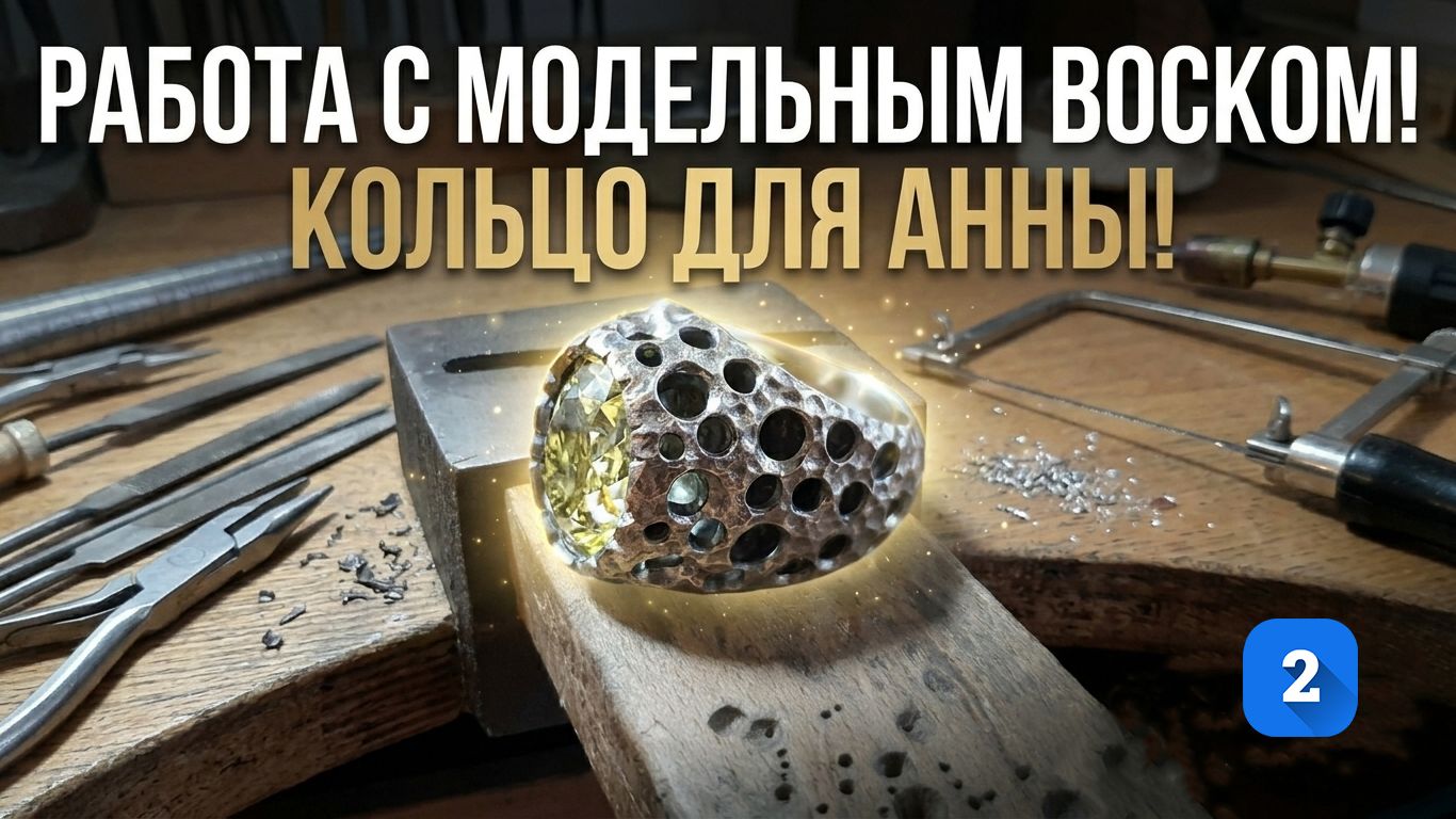 Кольцо для Анны. Работа с модельным воском (Ч.2)