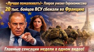 Позор и бегство: Лавров жёстко осадил Европу, а 20 тысяч солдат ВСУ сбежали во Францию