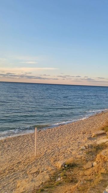 Закат на Чёрном море в Крыму.