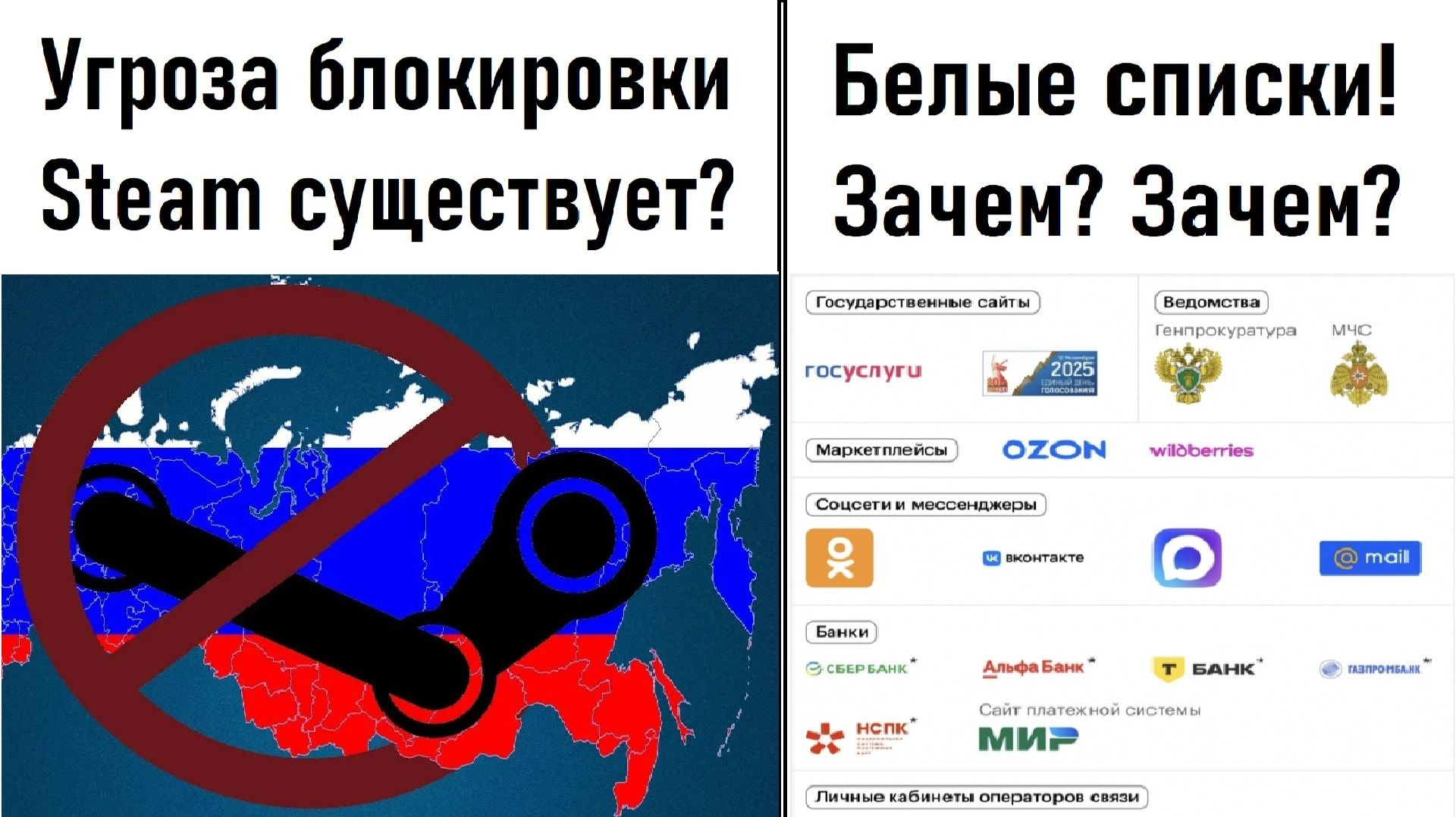 Угроза блокировки Steam в России! Зачем вводят 