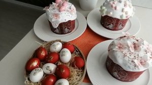 Христос Воскресе! 🕊️ Воистину Воскресе Христос! Украсила, по-простому, малую часть куличей 🤗