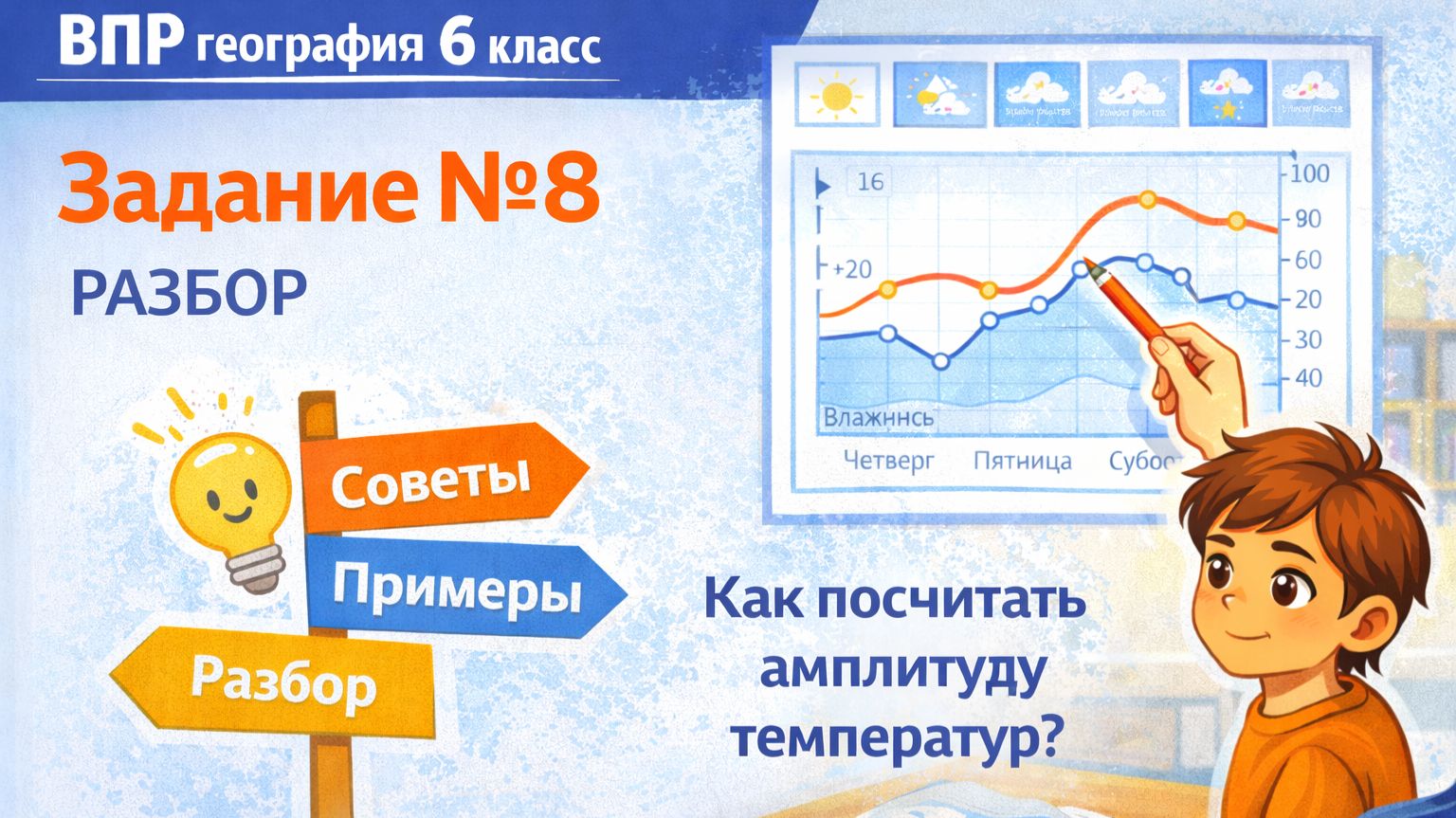 Как решать задание 8 ВПР по географии (6 класс) | Полный разбор