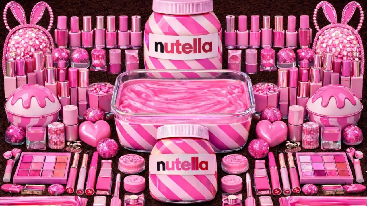 Слайм АСМР 💗Розовая Нутелла 💗Видео АСМР