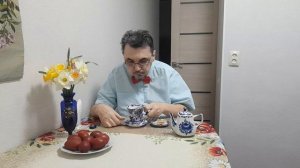 Ужин. Волосы были как у панка, а настроение отличное!  12.04.2026