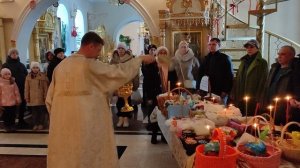 13 Храм Рождества Христова Освящение Пасхальной снеди Посёлок Пангоды Надымский район 11 Апреля 2026