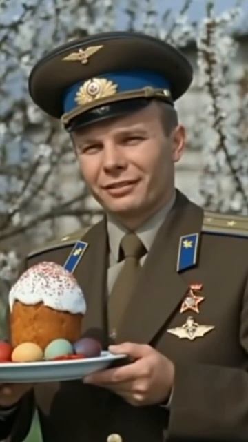 С днём Космонавтики.🚀 С днём Светой Пасхи 🐣 #юмор #humor #пасха #Юрий Гагарин