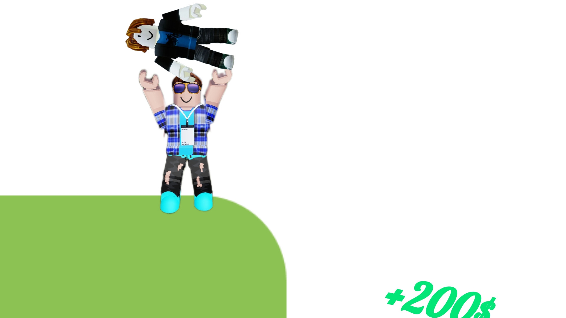 Кинул друга с горы!?!? Кинь друга в Roblox!?! 