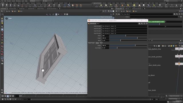 4. Construct the Door and Add Rotation Control