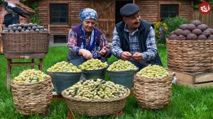 Собрали свежий миндаль и запекли его в духовке с соусом. Кухня Азербайджана