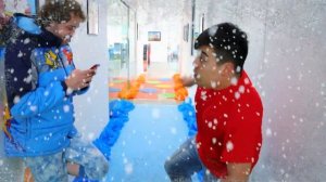 ESCAPE Indoor Obby Challenge!! New MYSTERY Member on The Studio Space!_