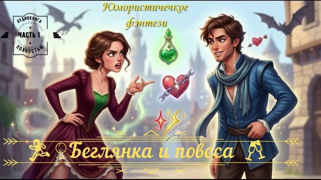 🎧АУДИОКНИГА ПОЛНОСТЬЮ  🏃♀️Беглянка и повеса 🥂 ЮМОРИСТИЧЕСКОЕ ФЭНТЕЗИ 🦄 Часть  1️⃣