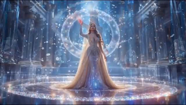 Эпический, неземной, завеса света. Музыкальный видеоклип, созданный с помощью ИИ