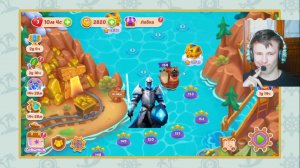 тёмный рыцарь прошёл 3ур. в мине игре и 5 ур. обычных в сокровищах пиратов. 41 серия.