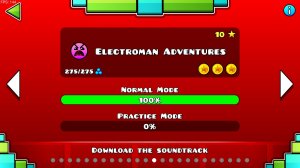 прохождение Electroman Adventures 100%(Geometry dash)