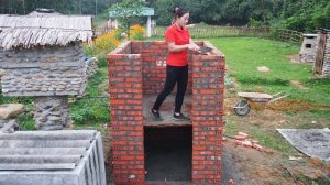 Начинаю строить душевую кабинку из кирпича. Покупаю и привожу строительные материалы. Серия 43. Се