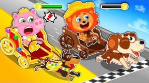 Маша и Леопольд. Гонки на собаках - Мультик для детей