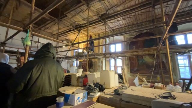 21.09.2021г. росписи в Тихвинском храме. Монастырь Рождества Пресвятой Богородицы Ростов Великий