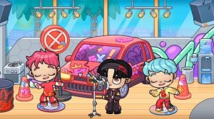 Джину, Романс и Бейби садже исполняют песню группы „Moonz"(avatar world)