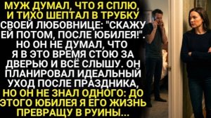 Муж думал, что я сплю и тихо шептал в трубку любовнице: скажу ей потом, после юбилея!