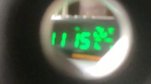 Часы с расстояния телескопа