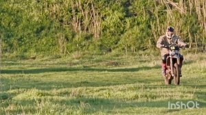 Никита и Женя. 
Первый мото выезд.