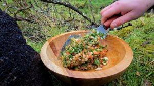 Perfect Grilled Cheese Over a Forest Stream