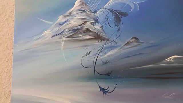 Космическая картина художника Игоря Анисифорова под названием 