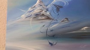 Космическая картина художника Игоря Анисифорова под названием "Сетка"