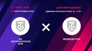 ФК Воскресенское 2016 - Медведи 2016