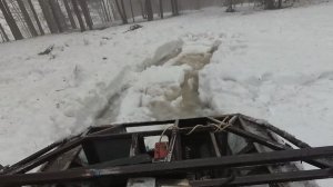 Испытания вездехода по мокрому снегу ОСТОРОЖНО НАСЛУД!