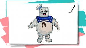 Как нарисовать Зефирного человечка их Охотников за привидениями