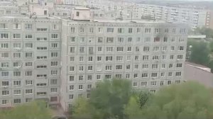 Пожар в доме напротив.