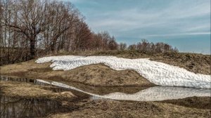 Снег в апреле.