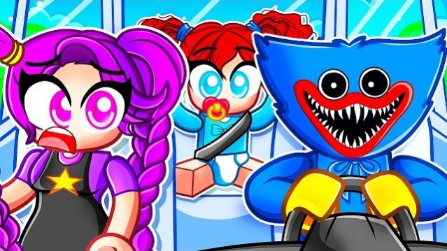 ХАГГИ ВАГГИ НЕ МОЖЕТ УЕХАТЬ С СЕМЬЁЙ! СЕМЬЯ POPPY PLAYTIME ОТПРАВЛЯЕТСЯ В ПУТЕШЕСТВИЕ ROBLOX!