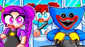 ХАГГИ ВАГГИ НЕ МОЖЕТ УЕХАТЬ С СЕМЬЁЙ! СЕМЬЯ POPPY PLAYTIME ОТПРАВЛЯЕТСЯ В ПУТЕШЕСТВИЕ ROBLOX!