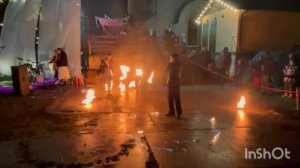 Фаер-шоу для Георгиевского Храма в Нахабино от Студии кручения "Феерия"