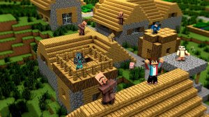 у меня получилось его сделать защитника зеленого  деревня N13 майнкрафт Minecraft!