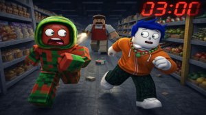 7 ДНЕЙ УКРЫВАЯСЬ ОТ ОХРАННИКОВ В ЗАКРЫТОМ ЦЕНТРЕ ROBLOX!